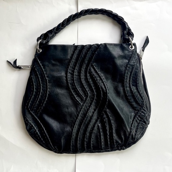Fenn Wright Madison Black Leather hobo Shoulder Bag - Picture 1 of 7